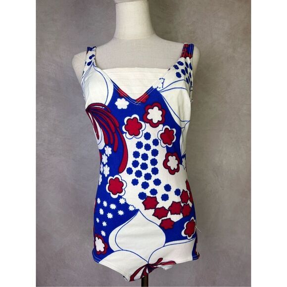 Vintageβ1970s Swimsuit Bathing Suit - Picture 1 of 8